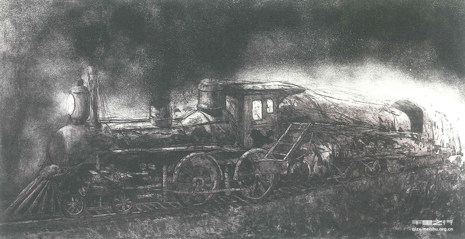 Old-fashioned train