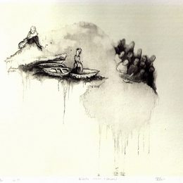 《沸点影象-扁舟、三角区、压缩》铜版