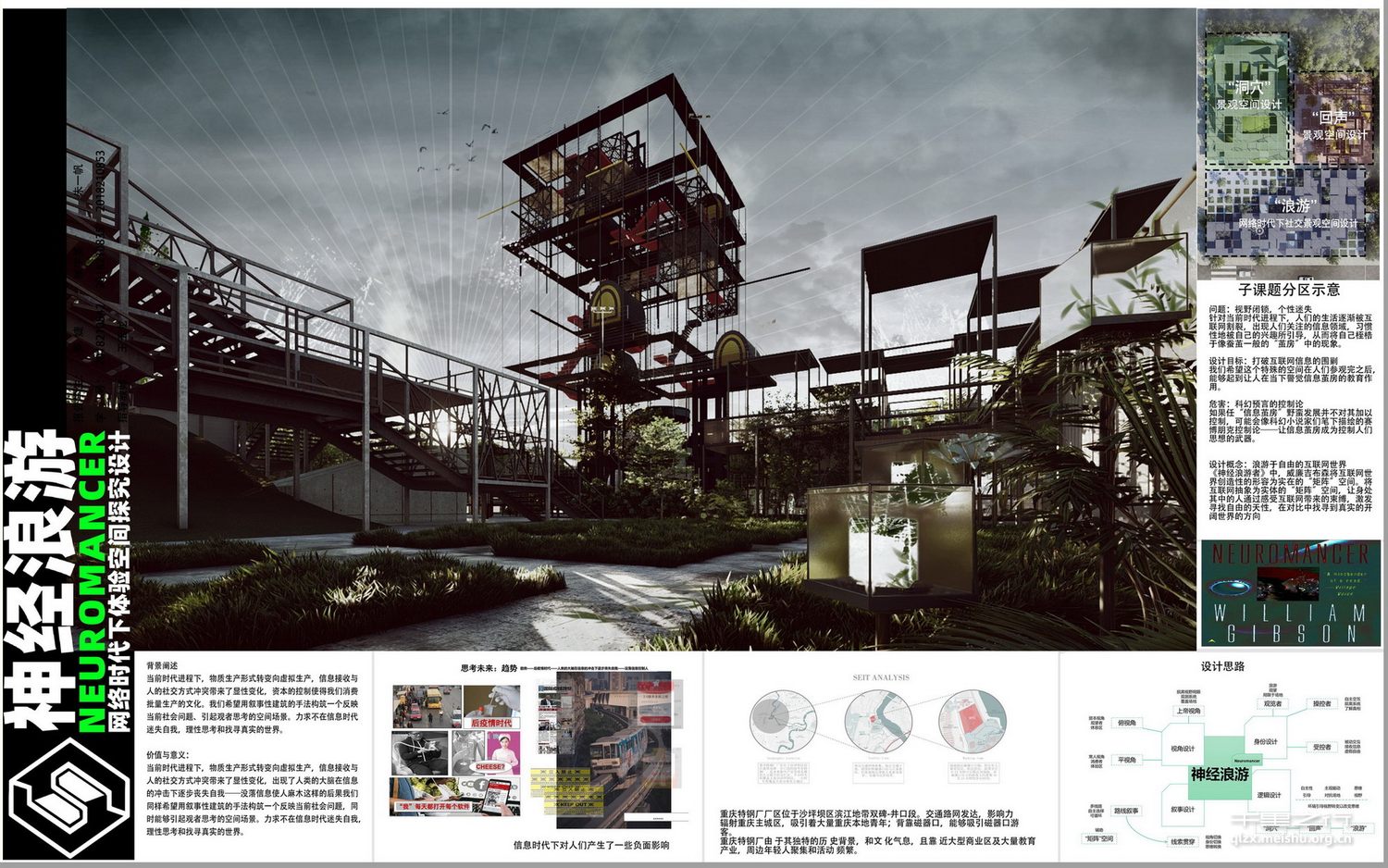 《神经浪游——网络时代下体验空间探究设计》