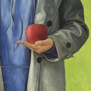 Hold the apple
