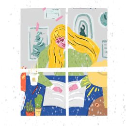 奈雪的茶插画