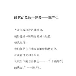 艺术家研究案例——陈界仁