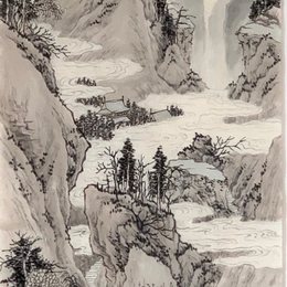春云叠嶂图