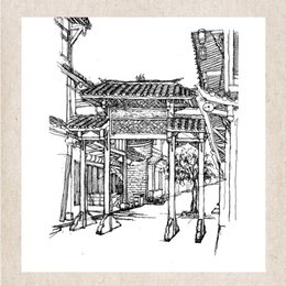 故乡街景学生